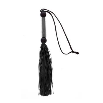 Flogger silikonowy Guilty Pleasure BDSM czarny
