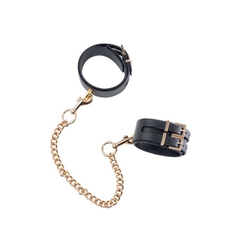 GP PREMIUM ANKLE CUFFS WITH CHAIN BLACK