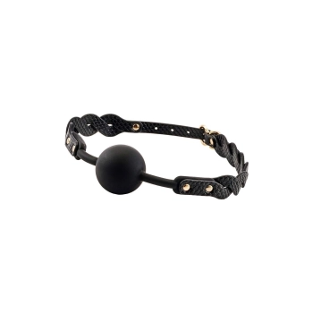 Knebel pleciony Moonlight Guilty Pleasure czarny