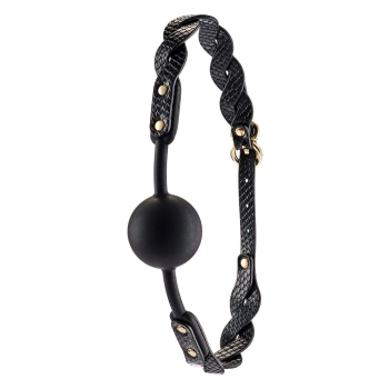 Knebel pleciony Moonlight Guilty Pleasure czarny