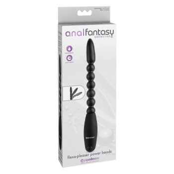 ANAL FANTASY COLLECTION FLEXA-PLEASER POWER BEADS BLACK