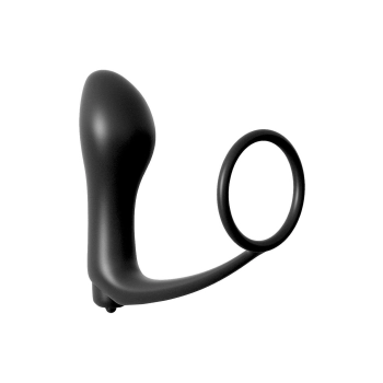 ANAL FANTASY COLLECTION ASS-GASM COCKRING VIBRATING PLUG BLACK