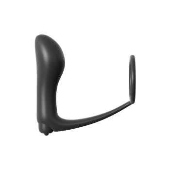 ANAL FANTASY COLLECTION ASS-GASM COCKRING VIBRATING PLUG BLACK