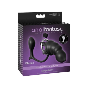 ANAL FANTASY ELITE ASS-GASM COCK BLOCKER BLACK