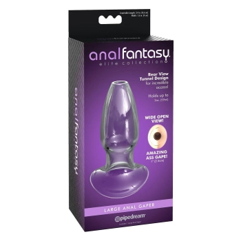 Szklany korek analny Anal Fantasy Elite duży przezroczysty