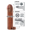 FANTASY X-TENSIONS PERFECT 2 INCH EXTENSION WITH BALL STRAP BROWN