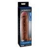 FANTASY X-TENSIONS PERFECT 2 INCH EXTENSION WITH BALL STRAP BROWN