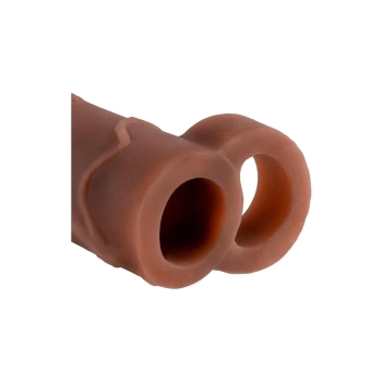 FANTASY X-TENSIONS PERFECT 2 INCH EXTENSION WITH BALL STRAP BROWN