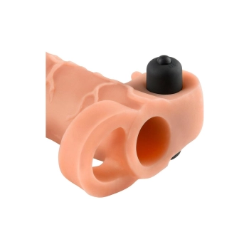 Wibracyjna przedłużka Real Feel 5 cm Pipedream jasna