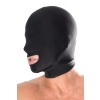 Kaptur z otworem na usta Fetish Fantasy Series spandex czarny