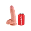 Dildo King Cock 18 cm z jądrami jasne Pipedream