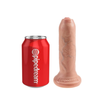 Dildo King Cock 6 cali nieobrzezany jasny