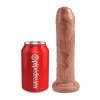 Dildo realistyczne King Cock nieobritzane 18 cm opalony