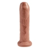 Dildo realistyczne King Cock nieobritzane 18 cm opalony
