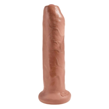 Dildo realistyczne King Cock nieobritzane 18 cm opalony