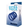 ZOLO EXTRA THICK SILICONE COCK RING 3 PK
