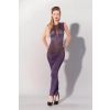 GP PRINTED DATEX LONG STRIPED DRESS, M