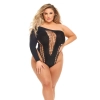 DOLLAR SIGN BODYSUIT BLACK, QUEEN