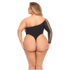 DOLLAR SIGN BODYSUIT BLACK, QUEEN