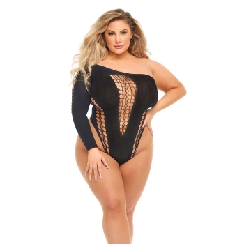 DOLLAR SIGN BODYSUIT BLACK, QUEEN