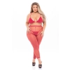 TALL ORDER 3PC LEGGING SET RED, PLUS SIZE