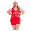 DYNAMITE DIVA DRESS RED, PLUS SIZE