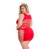 DYNAMITE DIVA DRESS RED, PLUS SIZE