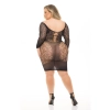 ANIMAL INSIDE DRESS BLACK, PLUS SIZE