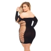 DIAMOND DRIPPIN DRESS BLACK, QUEEN