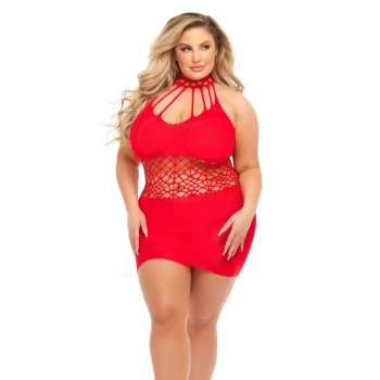 RICH B PHASE DRESS RED, QUEEN