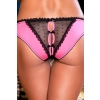 CROTCHLESS FRILLS PANTY PINK, M/L