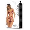 WALK AWAY CROTCHLESS TEDDY BURGUNDY, S/M