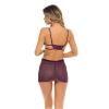 SNEAK PEAK CHEMISE SET PURPLE, S/M