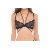 DARE ME 2PC BRA AND PANTY SET BLACK, S/M