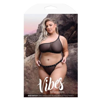 BAD BITCH BLING BRALETTE & BIKINI PANTY, Q/S