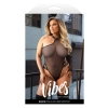 BADDIE GLITTER MESH BODYSUIT WITH SNAP CLOSURE, Q/S