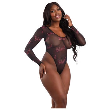 BABYGIRL HIGH MESH BODYSUIT WITH SNAP CLOSURE, Q/S