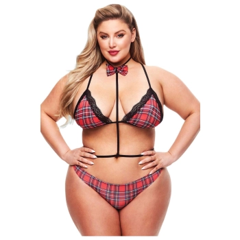 TEACHERS PET 3PC BADDIE SCHOOLGIRL SET, QUEEN