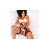 SPORTSHEETS SAFFRON THIGH AND WRIST CUF SET