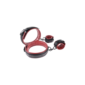 SPORTSHEETS SAFFRON THIGH AND WRIST CUF SET