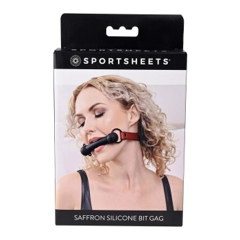 SPORTSHEETS SAFFRON SILICONE BIT GAG