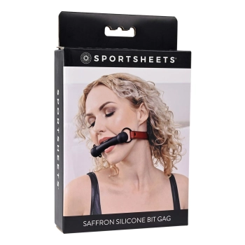 SPORTSHEETS SAFFRON SILICONE BIT GAG