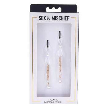 SEX AND MISCHIEF PEARL NIPPLE TIES
