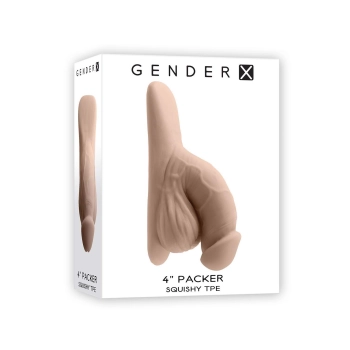 GENDER X 4INCH PACKER, LIGHT FLESH
