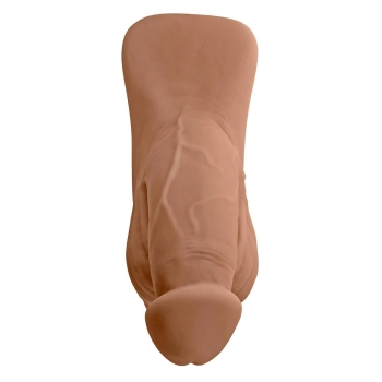 GENDER X 4INCH PACKER, MOCCA FLESH