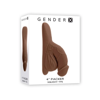 GENDER X 4 INCH PACKER, DARK FLESH