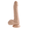 EVOLVED PEEK A BOO VIBRATING DILDO 8 INCH LIGHT
