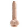 EVOLVED PEEK A BOO VIBRATING DILDO 8 INCH LIGHT