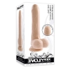EVOLVED PEEK A BOO VIBRATING DILDO 8 INCH LIGHT
