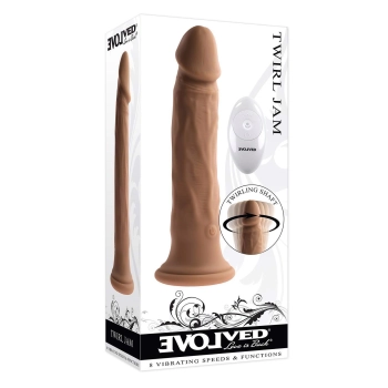 EVOLVED TWIRL JAM 9.25 INCH DARK FLESH